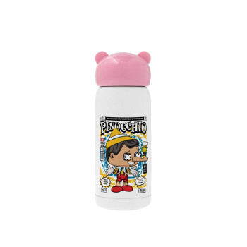 Pinocchio, Pink stainless steel thermal flask, 320ml