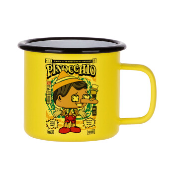 Pinocchio, Metallic enamel MATT Yellow cup 360ml