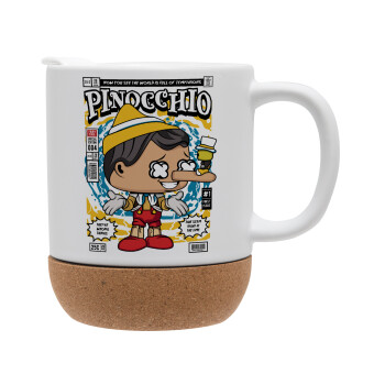 Pinocchio, Ceramic coffee mug Cork (MAT), 330ml (1pcs)