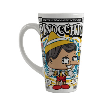 Pinocchio, Κούπα κωνική Latte Μεγάλη, κεραμική, 450ml