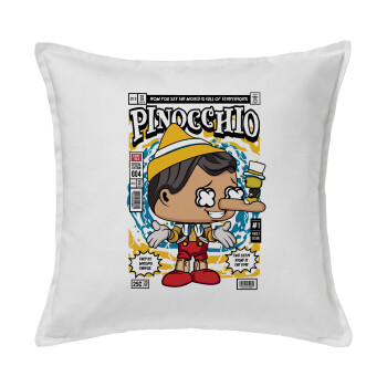 Pinocchio, Sofa cushion White 50x50cm includes filling