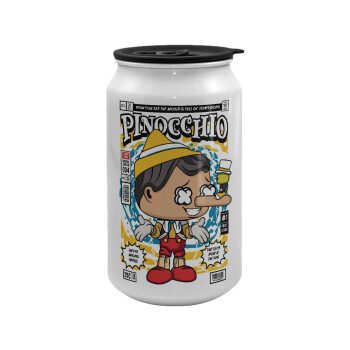 Pinocchio, Κούπα ταξιδιού μεταλλική με καπάκι (tin-can) 500ml