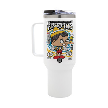 Pinocchio, Mega Tumbler με καπάκι, διπλού τοιχώματος (θερμό) 1,2L