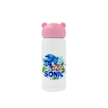 Sonic, Pink stainless steel thermal flask, 320ml