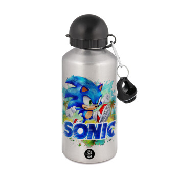 Sonic, Metallic water jug, Silver, aluminum 500ml