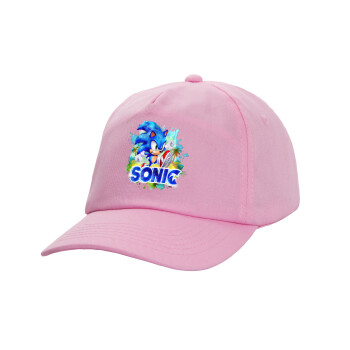 Sonic, Casual children's baseball cap, 100% Cotton Twill, PINK (COTTON, CHILDREN'S, ONE SIZE)