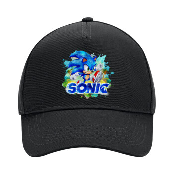 Sonic, Adult Ultimate Hat BLACK, (100% COTTON DRILL, ADULT, UNISEX, ONE SIZE)