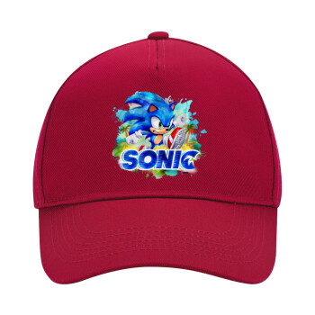 Sonic, Adult Ultimate Hat RED, (100% COTTON DRILL, ADULT, UNISEX, ONE SIZE)