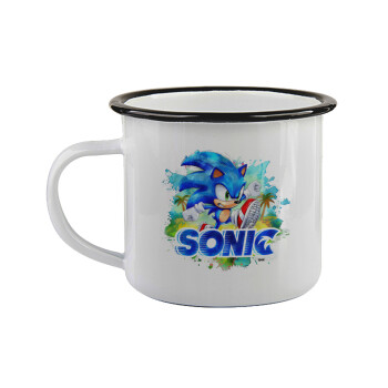 Sonic, Κούπα εμαγιέ με μαύρο χείλος 360ml