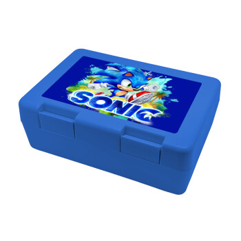 Sonic, Children's cookie container BLUE 185x128x65mm (BPA free plastic)