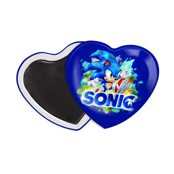 Sonic, Μαγνητάκι καρδιά (57x52mm)