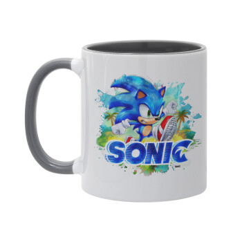 Sonic, Mug colored grey, ceramic, 330ml