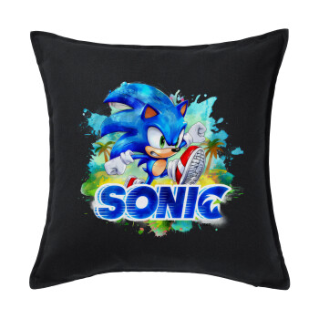 Sonic, Sofa cushion black 50x50cm includes filling