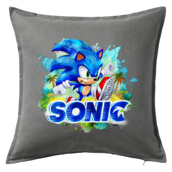 Sonic, Sofa cushion Grey 50x50cm includes filling