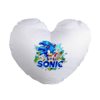 Sonic, Μαξιλάρι καναπέ καρδιά 40x40cm περιέχεται το  γέμισμα