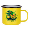 Metallic enamel MATT Yellow cup 360ml