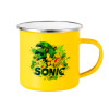 Yellow Enamel Metallic Cup 360ml