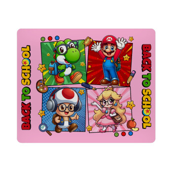 Back to the School Mario & Friends, Mousepad rect 23x19cm