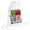 Backpack pouch GYMBAG white (28x40cm)