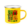 Yellow Enamel Metallic Cup 360ml