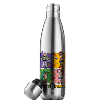 Back to the School Buzz & Friends, Μεταλλικό παγούρι θερμός Inox (Stainless steel), διπλού τοιχώματος, 500ml