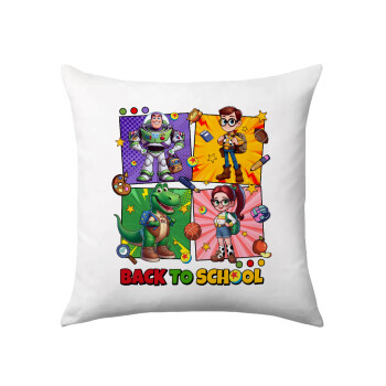 Back to the School Buzz & Friends, Sofa cushion 40x40cm includes filling