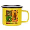 Metallic enamel MATT Yellow cup 360ml