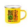 Yellow Enamel Metallic Cup 360ml