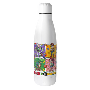 Back to the School Buzz & Friends, Μεταλλικό παγούρι θερμός (Stainless steel), 500ml