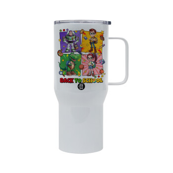 Back to the School Buzz & Friends, Tumbler με καπάκι, διπλού τοιχώματος (θερμό) 750L