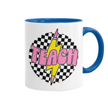 Teach, Mug colored blue, ceramic, 330ml