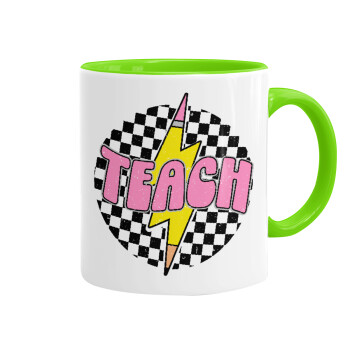 Teach, Mug colored light green, ceramic, 330ml