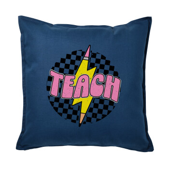 Teach, Sofa cushion Blue 50x50cm includes filling