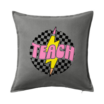 Teach, Sofa cushion Grey 50x50cm includes filling