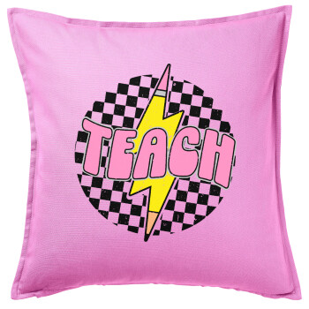 Teach, Sofa cushion Pink 50x50cm includes filling