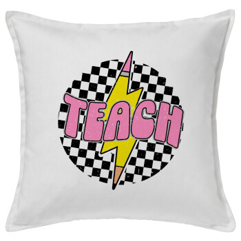 Teach, Sofa cushion White 50x50cm includes filling