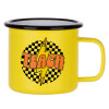 Metallic enamel MATT Yellow cup 360ml