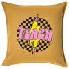 Sofa cushion YELLOW 50x50cm includes filling