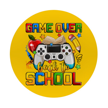 GAME OVER, Back to the School, Mousepad Στρογγυλό 20cm