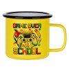 Metallic enamel MATT Yellow cup 360ml