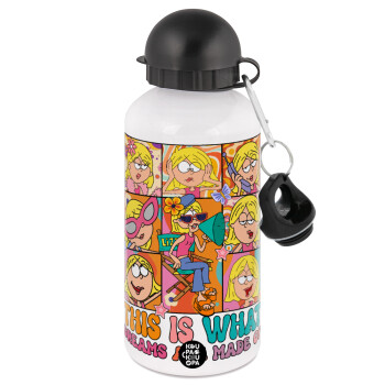 This Is What Dreams Are Made Of Lizzie Mcguire, Metal water bottle, White, aluminum 500ml