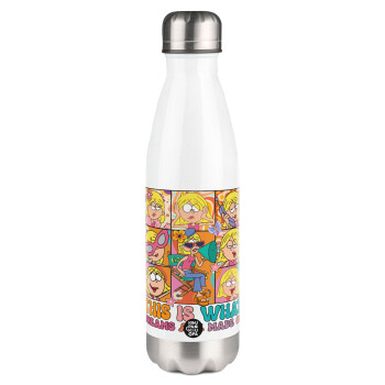 This Is What Dreams Are Made Of Lizzie Mcguire, Metal mug thermos White (Stainless steel), double wall, 500ml