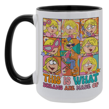 This Is What Dreams Are Made Of Lizzie Mcguire, Κούπα Mega 15oz, κεραμική Μαύρη, 450ml