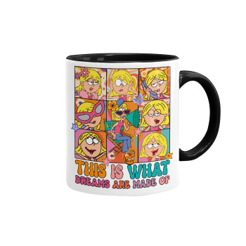 This Is What Dreams Are Made Of Lizzie Mcguire, Mug colored black, ceramic, 330ml