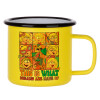 Metallic enamel MATT Yellow cup 360ml