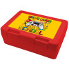 Children's cookie container RED 185x128x65mm (BPA free plastic)