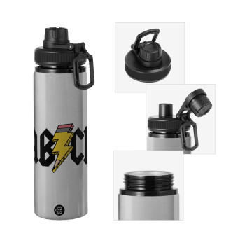 ABCD, Metallic water bottle with safety cap, 850ml aluminum