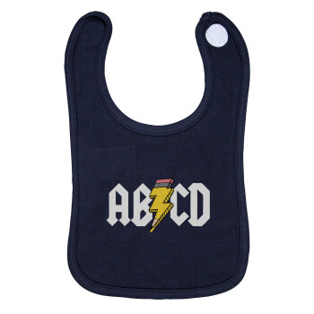 ABCD, Σαλιάρα με Σκρατς 100% Organic Cotton Μπλε (0-18 months)