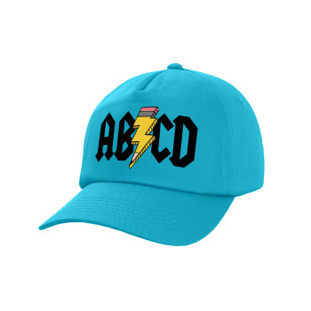 ABCD, Children's Baseball Cap, 100% Cotton Twill, Blue (COTTON, CHILDREN, UNISEX, ONE SIZE)