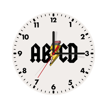 ABCD, Wooden wall clock (20cm)